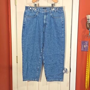 EDWIN sz med. Capri adjustable waist jeans